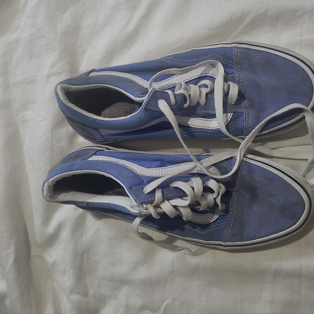 Vans Blue and White Women's Sneakers